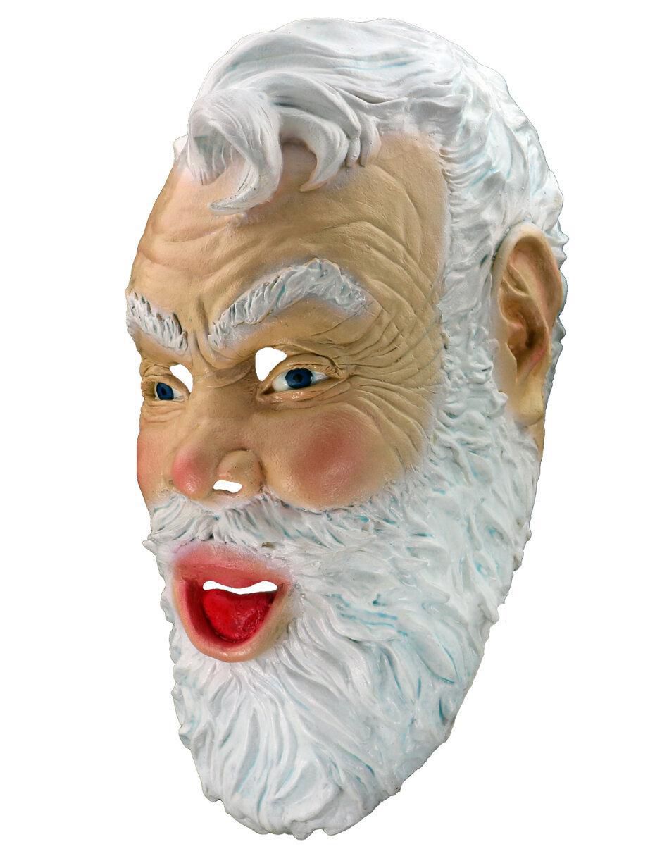 Máscara para disfraz de Santa Claus sonriente Horror Xmas 6