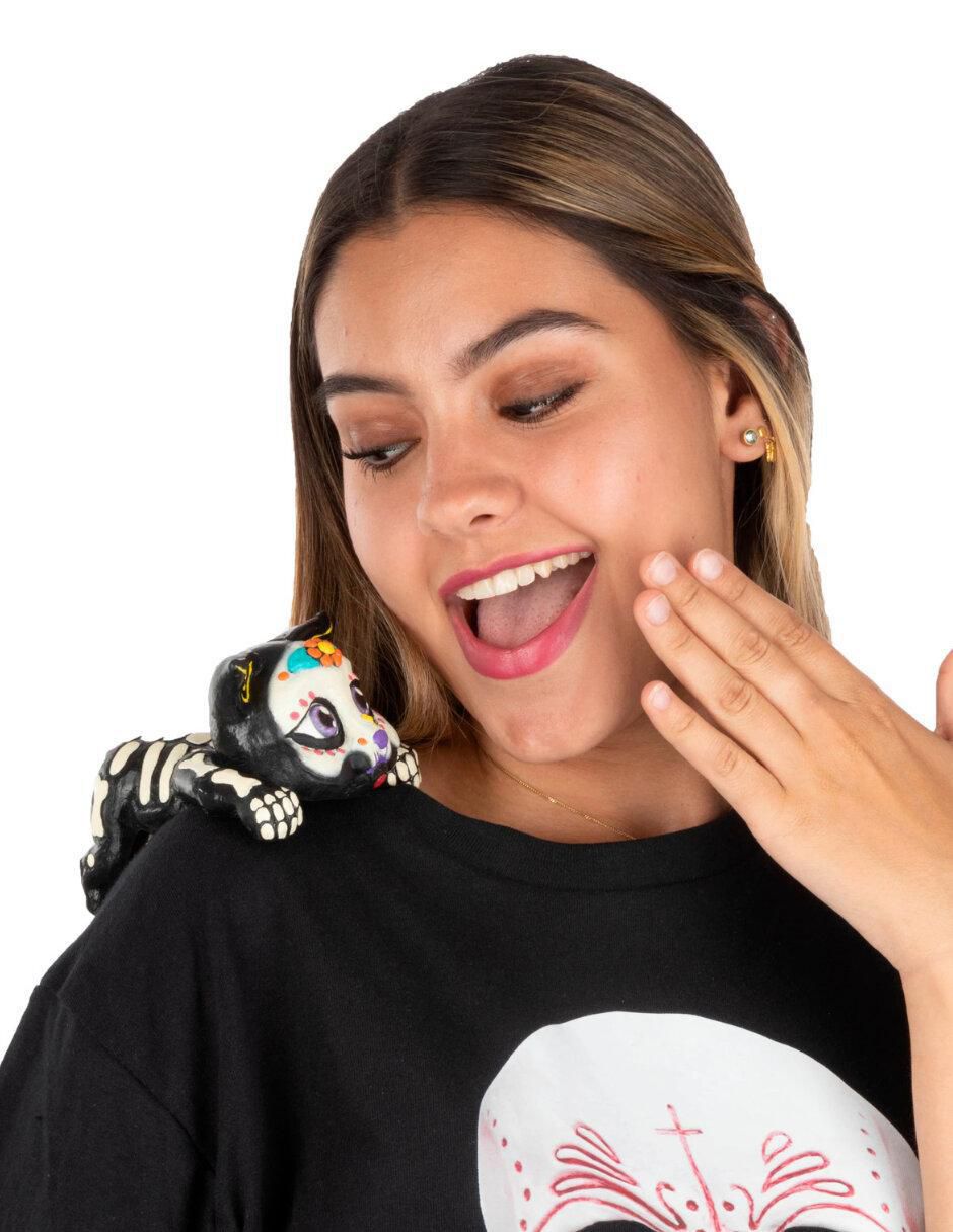 Shoulder buddy para disfraz de gatito catrina Day of the dead 3