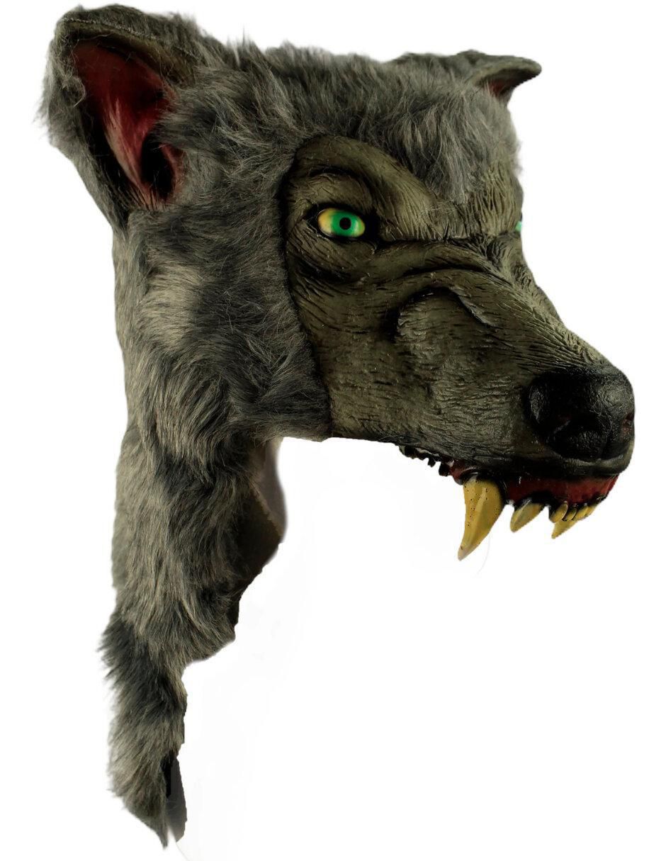 Casco para disfraz de cazador lobo salvaje 2