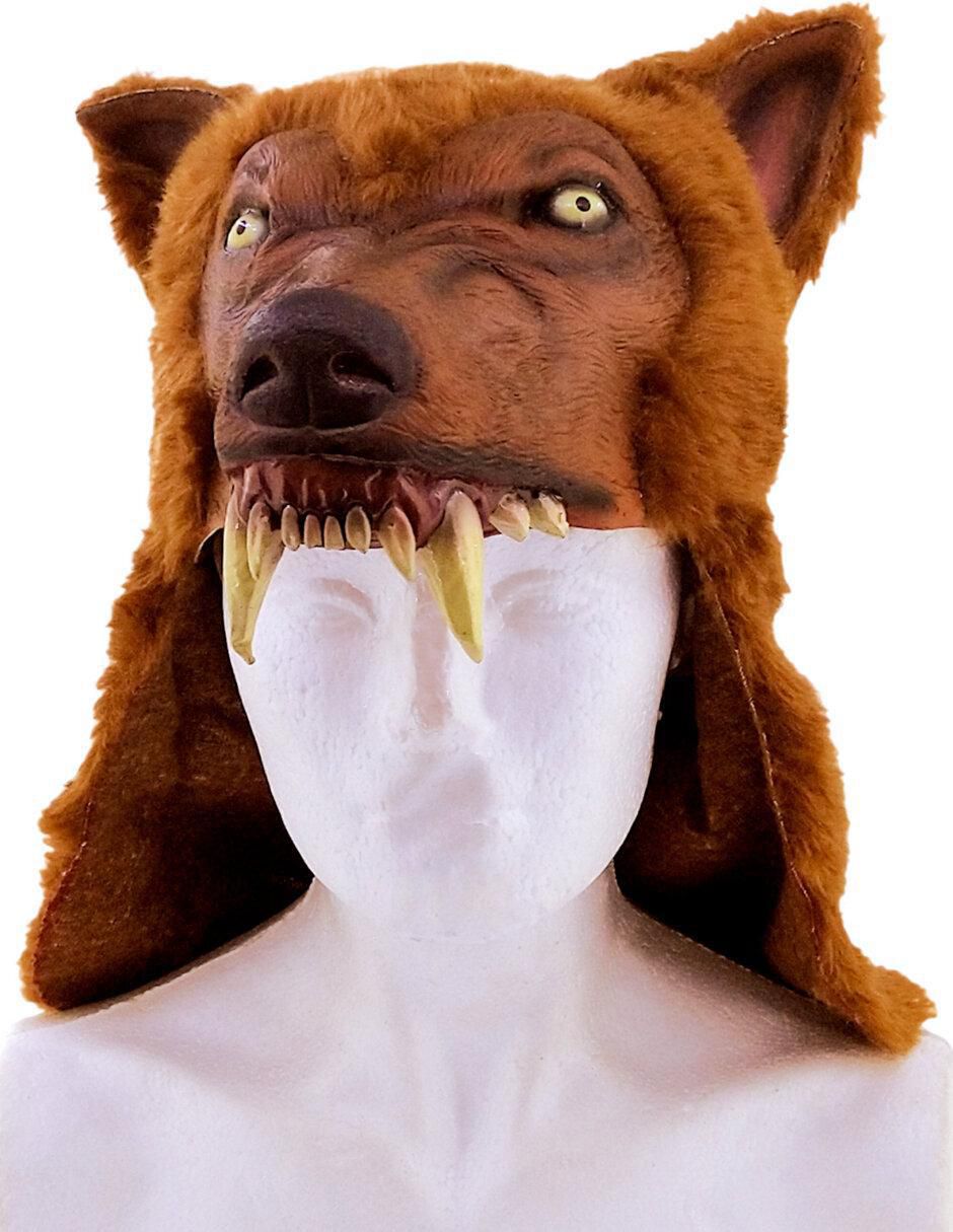 Casco para disfraz de animal lobo salvaje 2