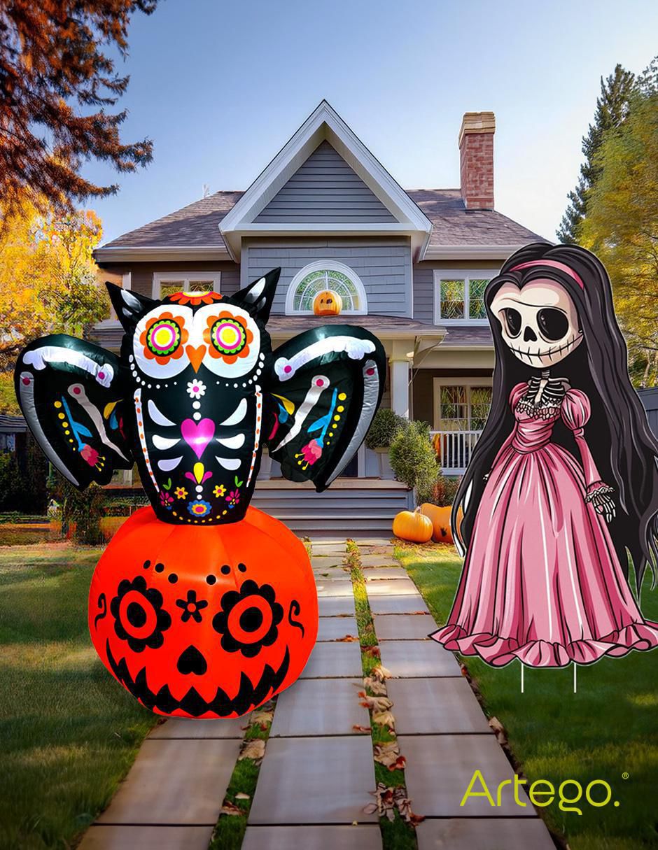 Inflable decorativo forma de calabaza 4
