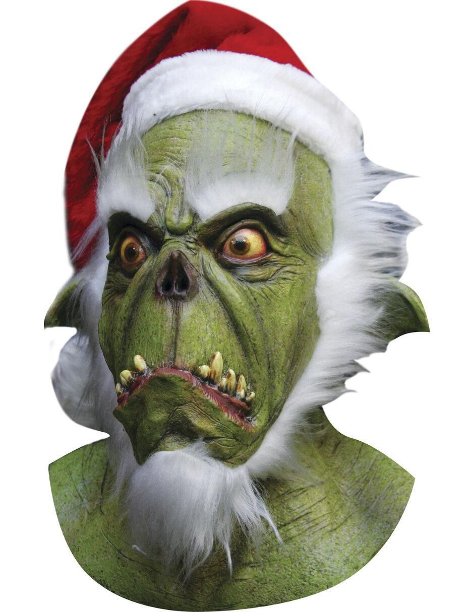 Máscara para disfraz de El Grinch Santa Claus Horror Xmas
