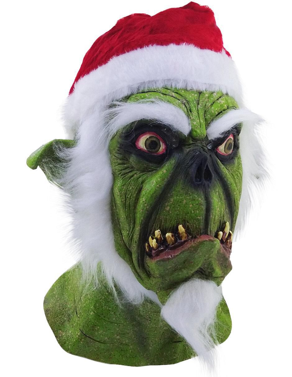 Máscara para disfraz de El Grinch Santa Claus Horror Xmas 4
