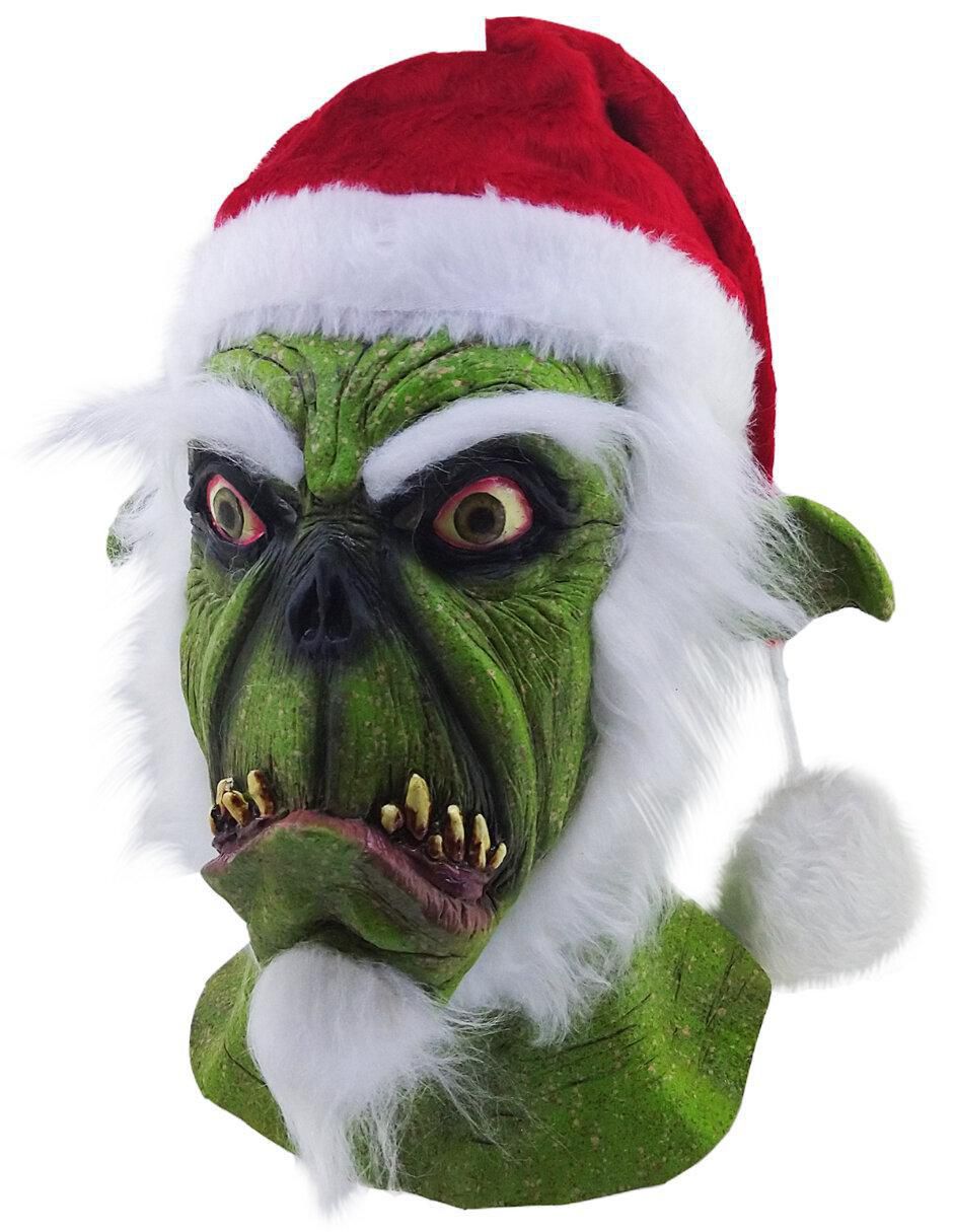 Máscara para disfraz de El Grinch Santa Claus Horror Xmas 7