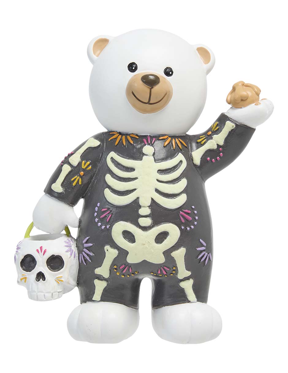 Figura decorativa de Halloween con forma de Bolo esqueleto Figura decorativa de Halloween con forma de Bolo esqueleto