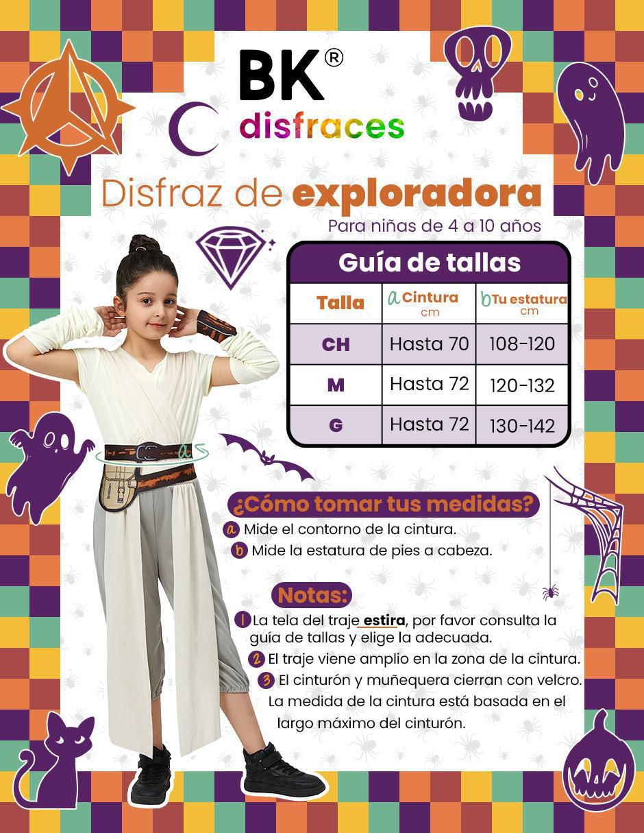 Disfraz Exploradora Jade Espacio Estelar Wars para niña 9
