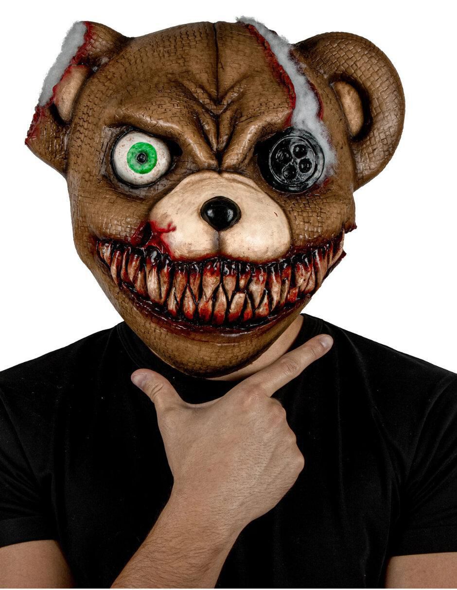 Máscara para disfraz de Oso terrorífico Smile Bear Creepy 2
