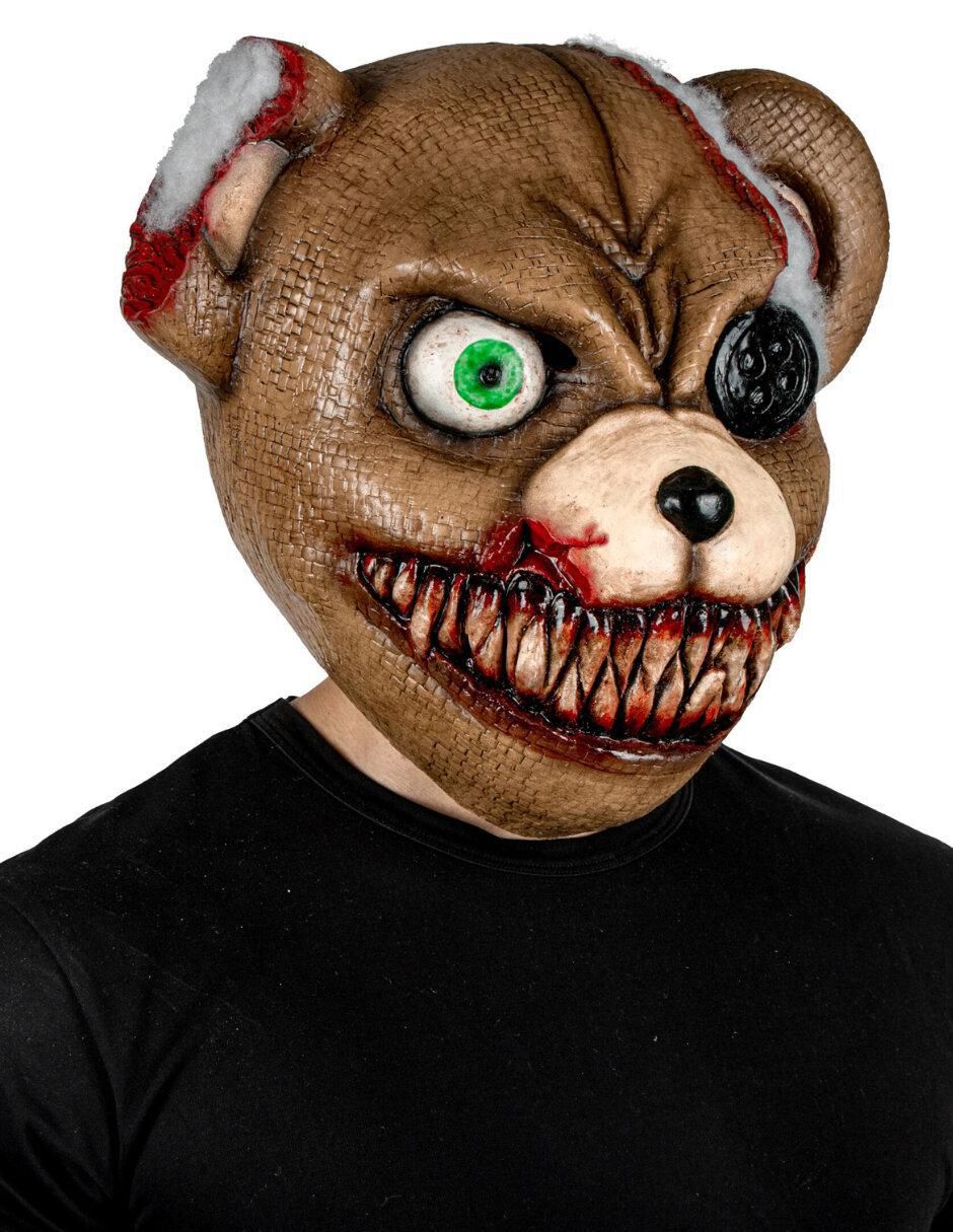 Máscara para disfraz de Oso terrorífico Smile Bear Creepy 3