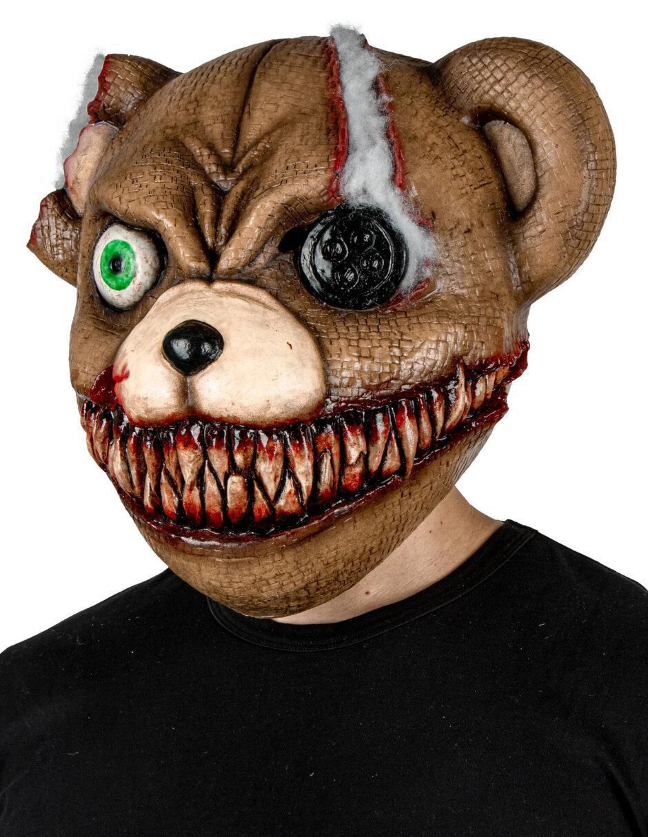 Máscara para disfraz de Oso terrorífico Smile Bear Creepy 4