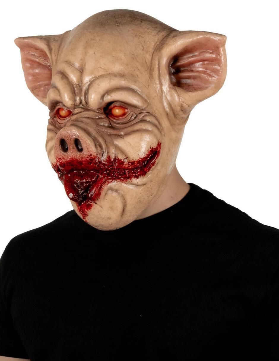 Máscara para disfraz de Cerdo sesino Creppy 4