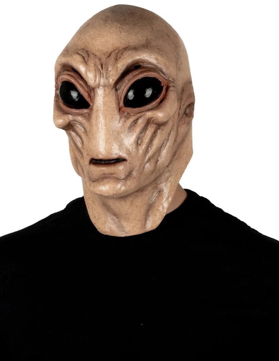 Máscara para disfraz de Extraterrestre Ojos Negros Terror Futurista Máscara para disfraz de Extraterrestre Ojos Negros Terror Futurista